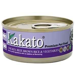 Kakato Kakato 罐頭 貓狗罐頭 雞肉及牛肉及糙米及蔬菜 170g 170g  正面圖