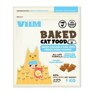 VIIM VIIM 貓糧 烘焙雞魚+凍乾雞肉 1kg 1kg 正面圖