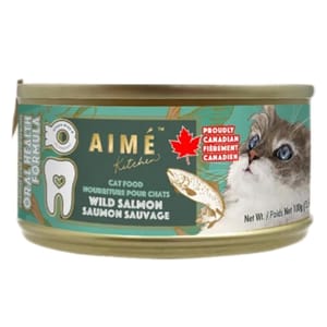 AIME AIME Kitchen 貓罐頭 口腔強健系列 野生三文魚鮮肉罐 100g 100g  正面圖