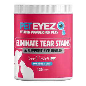 Pet Pet Eyez 貓狗眼睛保健粉  牛肉味 120湯匙   正面圖