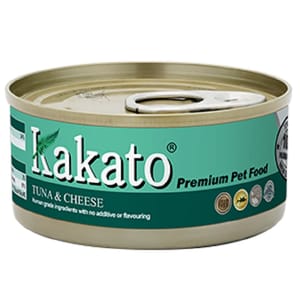 Kakato Kakato 罐頭 貓狗罐頭 吞拿魚及芝士 Tuna with Cheese 70g 70g  正面圖