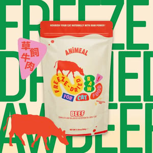 ANiMEAL ANiMEAL 成貓凍乾生肉主食糧 草飼牛肉 200g 200g  正面圖