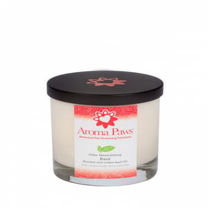 Aroma Aroma Paws 天然大豆除味香薰蠟燭 羅勒 12oz 12oz 正面圖