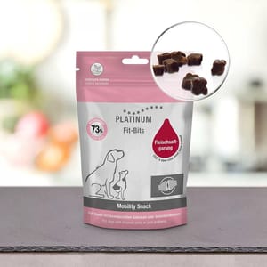 PLATINUM PLATINUM 功能小食 雞肉滋味粒 關節強健配方 150g 150g 正面圖