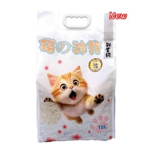 貓之物語 貓之物語 1.5mm天然 豆腐貓砂 原味 18L 18L  正面圖