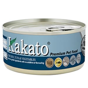 Kakato Kakato 罐頭 貓狗罐頭 雞肉及吞拿魚+蔬菜 170g 170g  正面圖