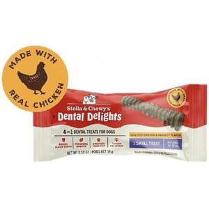 Stella & Chewy's Stella & Chewy's 凍乾放養雞 4合1 趣味潔齒骨 1支 獨立包裝 小型犬用 0.5oz 5oz 犬用 正面圖