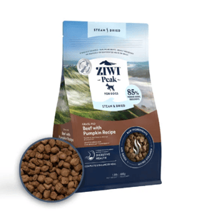 ZiwiPeak ZiwiPeak 狗糧 微蒸風乾系列 草飼牛肉 配南瓜 食譜 800g 800g 正面圖