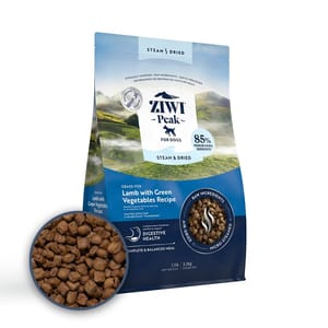 ZiwiPeak ZiwiPeak 狗糧 微蒸風乾系列 草飼牛肉 配綠色蔬菜 食譜 3.2kg 2kg 正面圖