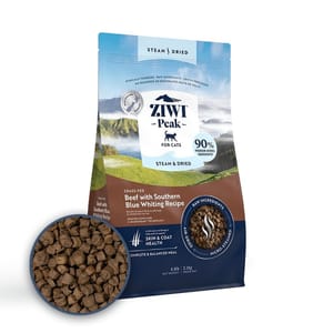 ZiwiPeak ZiwiPeak 貓糧 微蒸風乾系列 草飼牛肉 配南藍鱈 食譜 2.2kg 2kg  正面圖