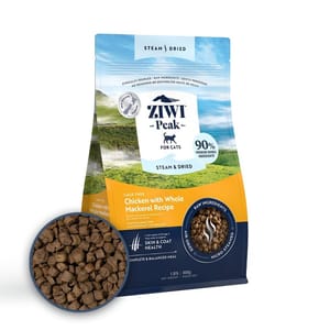 ZiwiPeak ZiwiPeak 貓糧 微蒸風乾系列 放養雞 配原條鯖魚 食譜 800g 800g  正面圖