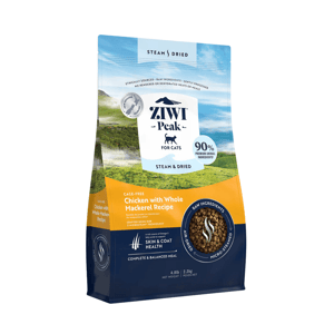 ZiwiPeak ZiwiPeak 貓糧 微蒸風乾系列 放養雞 配原條鯖魚 食譜 2.2kg 2kg 正面圖