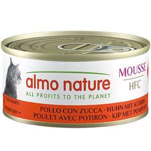 Almo Almo Nature HFC Mousse 貓罐頭 雞肉+南瓜 70g 70g 正面圖