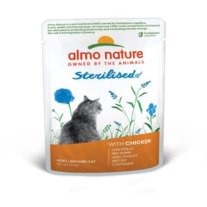 Almo Almo Nature Sterilised 絕育貓鮮包 雞肉 70g 70g 正面圖