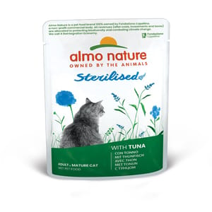 Almo Almo Nature Sterilised 絕育貓鮮包 吞拿魚 70g 70g 正面圖