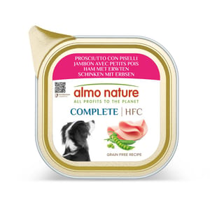 Almo Almo Nature HFC Complete 主食狗罐頭 火腿+青豆 85g 85g  正面圖