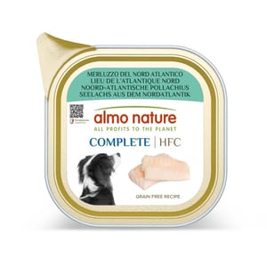 Almo Almo Nature HFC Complete 主食狗罐頭 北大西洋狹鱈 85g 85g 正面圖