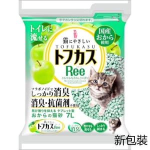 爽快Ree特強除臭 爽快Ree特強除臭 豆腐貓砂 青蘋果味 7L 7L 正面圖