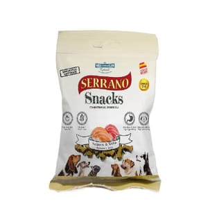Mediterranean Mediterranean Natural Serrano 狗零食 三文魚+吞拿魚 85g 85g 正面圖