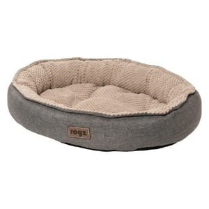 ROGZ ROGZ 寵物床墊 CUDDLE 貓床 橢圓款 灰色   正面圖