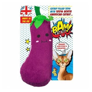 BAM! BAM! Catnip 貓玩具 薄荷茄子 正面圖