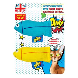 BAM! BAM! Catnip 貓玩具 薄荷鯕魚 2件裝 正面圖