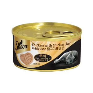 Sheba Sheba 貓罐頭 主食罐 雞肉慕斯佐雞肝 70g 70g  正面圖