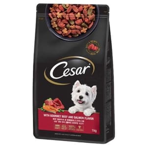 Cesar西莎 Cesar西莎 狗糧 精緻乾糧系列 澳洲牛肉與香嫩三文魚 1kg 1kg 正面圖