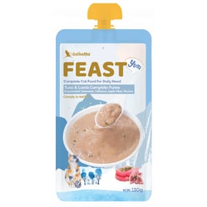 Astkatta Astkatta Feast 貓濕糧 鮮肉盛宴營養主食包 吞拿魚羊肉 110g 110g  正面圖