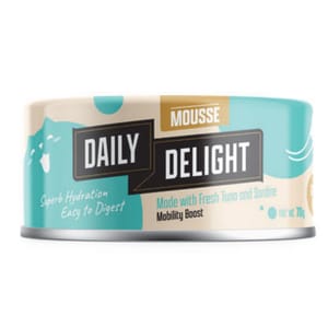 Daily Daily Delight Mousse慕絲系列 貓罐頭 吞拿魚+沙丁魚 70g 70g  正面圖