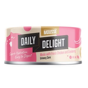 Daily Daily Delight Mousse慕絲系列 貓罐頭 雞肉+蔓越莓 70g 70g  正面圖