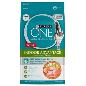 Purina Purina ONE 成貓糧 室內成貓配方 1.4kg 4kg  正面圖
