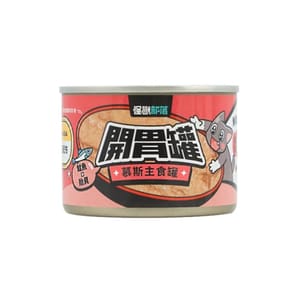 怪獸部落 怪獸部落 貓罐頭 開胃慕斯主食罐 鮭魚貽貝 165g 165g 正面圖