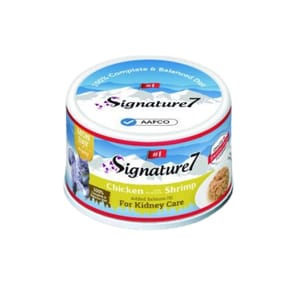 Signature7 Signature7 貓罐頭 營養肉湯罐罐 腎臟護理 雞肉+蝦 70g 70g 正面圖