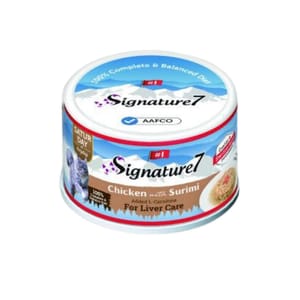 Signature7 Signature7 貓罐頭 營養肉湯罐罐 肝臟護理 雞肉+魚漿 70g 70g  正面圖