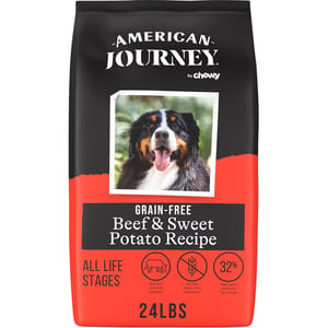 American American Journey 狗糧 全犬糧 無穀物牛肉+甜薯配方 24lbs 24lb  正面圖