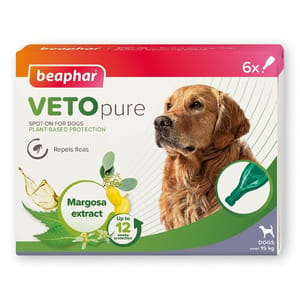 Beaphar Beaphar VETO pure 成犬用 回歸自然滴劑 一盒6支 犬用 正面圖