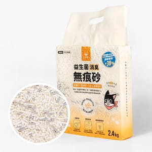 汪喵星球 汪喵星球 貓砂 DogCatStar 益生菌消臭無痕混合砂 2.4kg 4kg 正面圖