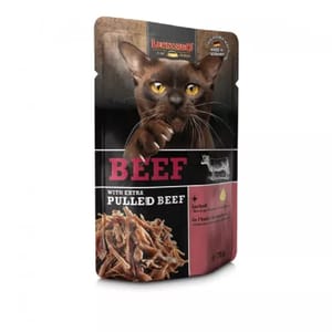 Leonardo Leonardo 貓濕糧 手撕肉餐包系列 牛肉+牛肉絲 70g 70g 正面圖
