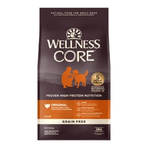 WELLNESS WELLNESS CORE 狗糧 無穀物 經典原味配方 去骨火雞及雞肉 4lb 4lb  正面圖