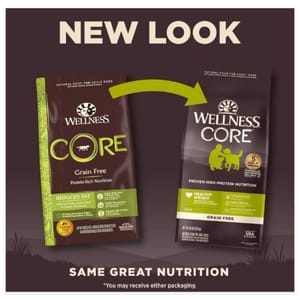 WELLNESS WELLNESS CORE 狗糧 無穀物 體重管理配方 去骨火雞及雞肉 4lb (新包裝) (88405)