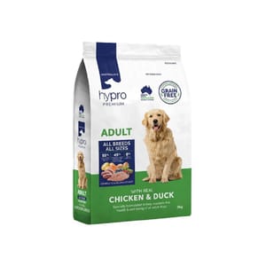 Hypro Hypro Premium 狗糧 成犬糧 雞 + 鴨味 9kg 9kg  正面圖