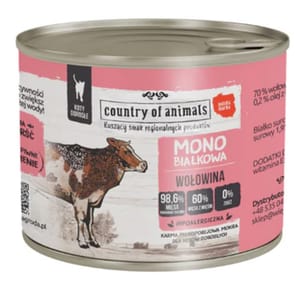 Country Country of animals 貓罐頭 單一蛋白罐 牛肉 200g 200g 正面圖