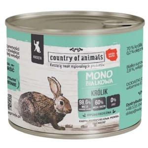 Country Country of animals 貓罐頭 單一蛋白罐 兔肉 200g 200g 正面圖