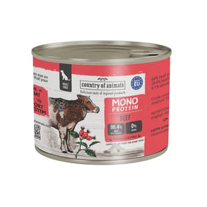 Country Country of animals 狗罐頭 單一蛋白罐 牛肉 200g 200g 正面圖