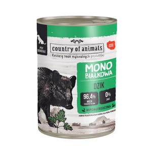 Country Country of animals 狗罐頭 單一蛋白罐 野豬 400g 400g 正面圖