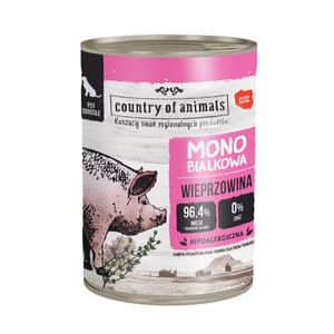 Country Country of animals 狗罐頭 單一蛋白罐 豬肉 400g 400g 正面圖