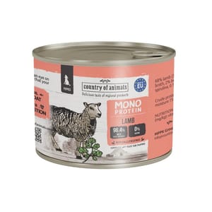 Country Country of animals 狗罐頭 幼犬罐頭 單一蛋白罐 羊肉 200g 200g  正面圖