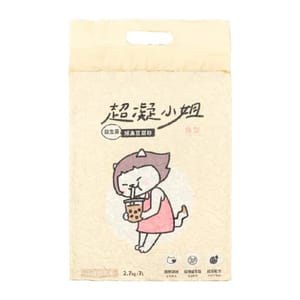 超凝小姐 超凝小姐 益生菌除臭豆腐砂 珍珠奶茶香 7L 7L  正面圖