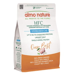 Almo Almo Nature HFC 成貓或絕育貓糧 新鮮雞肉 1.2kg 2kg 正面圖